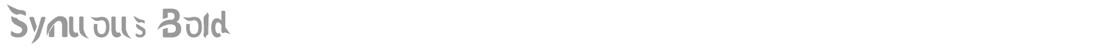Synuous Bold font preview